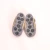 Dark gray and peach yellow slippers for toddlers